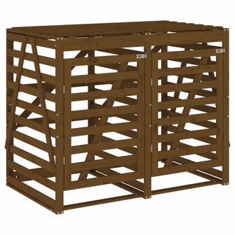 Containerberging dubbel massief grenenhout honingbruin 5