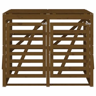 Containerberging dubbel massief grenenhout honingbruin 6