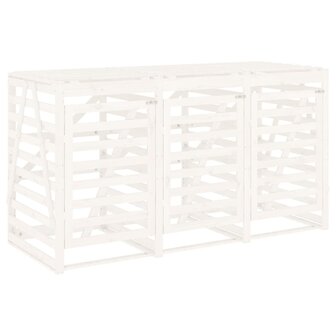 Containerberging drievoudig massief grenenhout wit 5