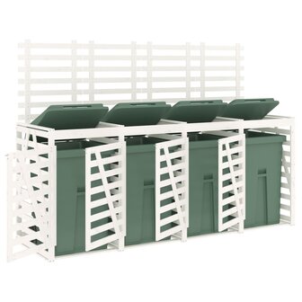 Containerberging viervoudig massief grenenhout wit 4