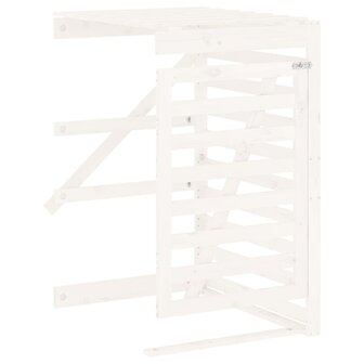 Containerberging viervoudig massief grenenhout wit 9