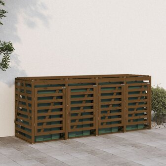 Containerberging viervoudig massief grenenhout honingbruin 3