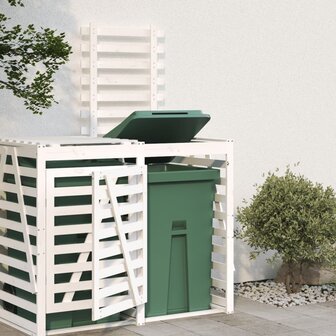 Containerberging verlengstuk massief grenenhout wit 1
