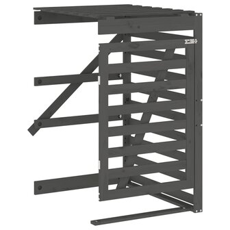 Containerberging verlengstuk massief grenenhout grijs 2