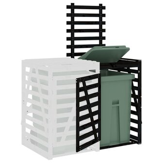 Containerberging verlengstuk massief grenenhout zwart 4