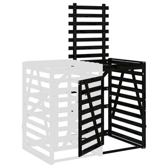 Containerberging verlengstuk massief grenenhout zwart 5