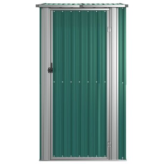 Tuinschuur 118,5x97x209,5 cm gegalvaniseerd staal groen 4