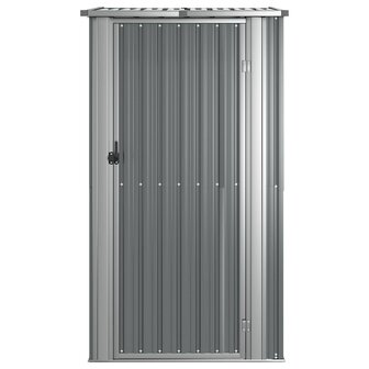 Tuinschuur 118,5x97x209,5 cm gegalvaniseerd staal grijs 4