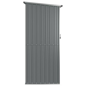 Tuinschuur 118,5x97x209,5 cm gegalvaniseerd staal grijs 5