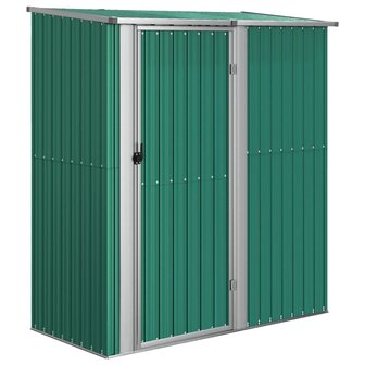 Tuinschuur 180,5x97x209,5 cm gegalvaniseerd staal groen 2