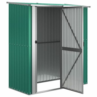 Tuinschuur 180,5x97x209,5 cm gegalvaniseerd staal groen 4
