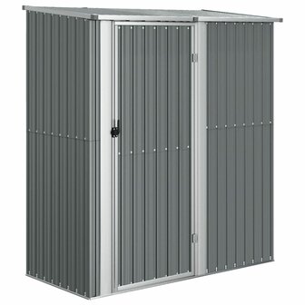 Tuinschuur 180,5x97x209,5 cm gegalvaniseerd staal grijs 2