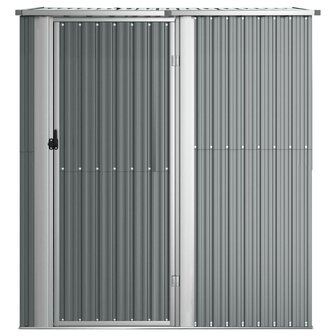 Tuinschuur 180,5x97x209,5 cm gegalvaniseerd staal grijs 3