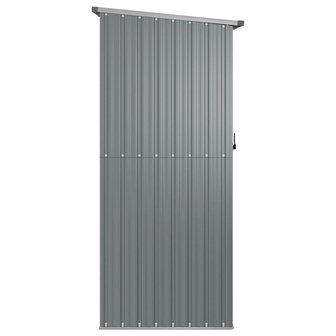 Tuinschuur 180,5x97x209,5 cm gegalvaniseerd staal grijs 5