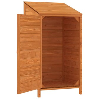 Tuinschuur 55x52x112 cm massief vurenhout bruin 4