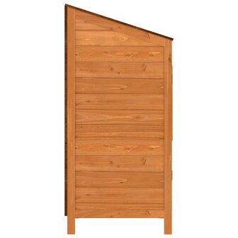Tuinschuur 55x52x112 cm massief vurenhout bruin 5