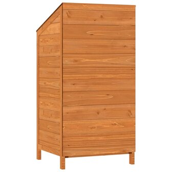 Tuinschuur 55x52x112 cm massief vurenhout bruin 6