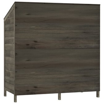 Tuinschuur 102x52x112 cm massief vurenhout antracietkleurig 6