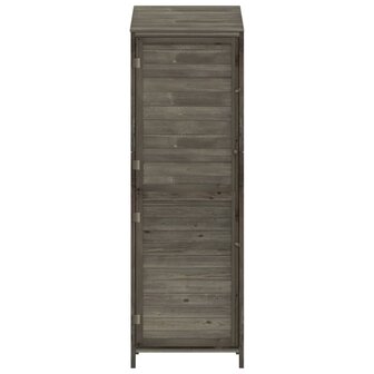 Tuinschuur 55x52x174,5 cm massief vurenhout antracietkleurig 4