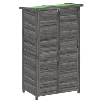 Tuinschuur 83x57x140 cm massief grenenhout grijs 2