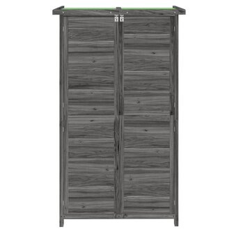 Tuinschuur 83x57x140 cm massief grenenhout grijs 4