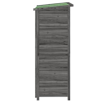 Tuinschuur 83x57x140 cm massief grenenhout grijs 6
