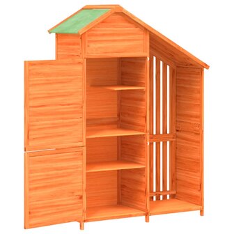 Tuinschuur 120x53,5x170 cm massief grenenhout bruin 5