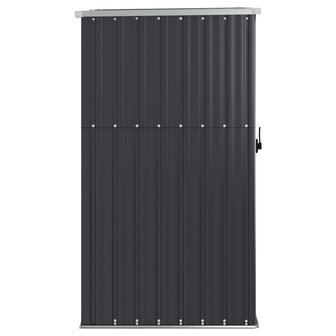 Tuinschuur 88x89x161 cm gegalvaniseerd staal antracietkleurig 4