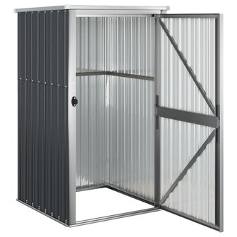 Tuinschuur 88x89x161 cm gegalvaniseerd staal antracietkleurig 5