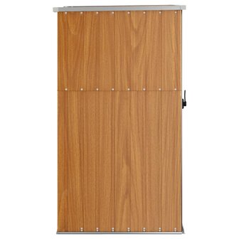 Tuinschuur 88x89x161 cm gegalvaniseerd staal bruin 4