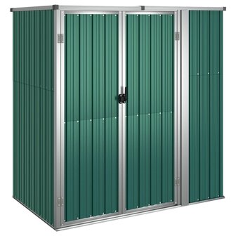 Tuinschuur 161x89x161 cm gegalvaniseerd staal groen 2