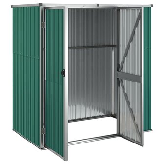 Tuinschuur 161x89x161 cm gegalvaniseerd staal groen 4