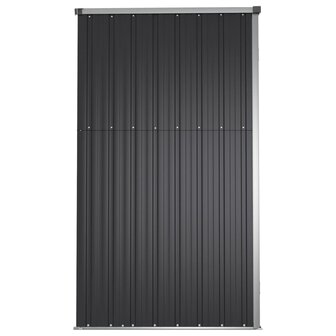 Tuinschuur 161x89x161 cm gegalvaniseerd staal antracietkleurig 5