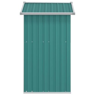 Tuinschuur 126x97,5x177 cm gegalvaniseerd staal groen 5