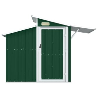 Tuinschuur 270x130x208,5 cm gegalvaniseerd staal groen 3