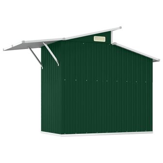 Tuinschuur 270x130x208,5 cm gegalvaniseerd staal groen 6