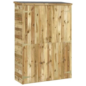Tuinschuur 123x45x171 cm ge&iuml;mpregneerd massief grenenhout 2