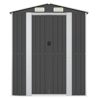 Tuinschuur 192x108x223 cm gegalvaniseerd staal antracietkleurig 3