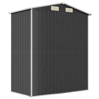 Tuinschuur 192x108x223 cm gegalvaniseerd staal antracietkleurig 5
