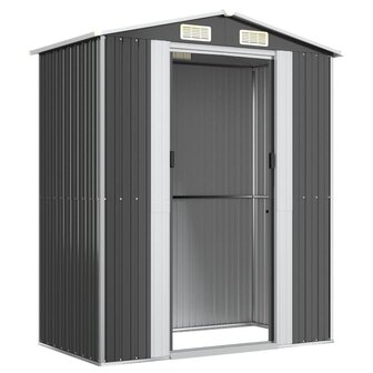 Tuinschuur 192x108x223 cm gegalvaniseerd staal antracietkleurig 6