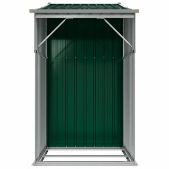 Tuinschuur 277x93x179 cm gegalvaniseerd staal groen 5