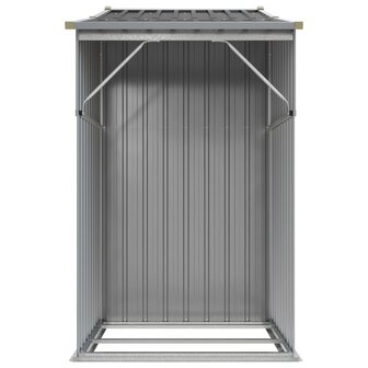 Tuinschuur 277x93x179 cm gegalvaniseerd staal grijs 5
