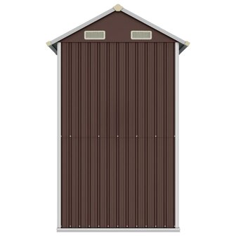 Tuinschuur 192x152,5x237 cm gegalvaniseerd staal bruin 5