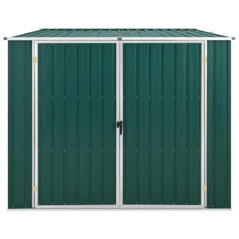 Tuinschuur 195x198x159 cm gegalvaniseerd staal groen 2