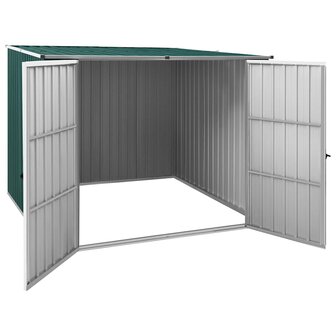 Tuinschuur 195x198x159 cm gegalvaniseerd staal groen 3