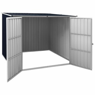 Tuinschuur 195x198x159 cm gegalvaniseerd staal antraciet 3