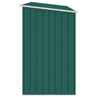 Brandhoutschuur 245x98x159 cm gegalvaniseerd staal groen 3