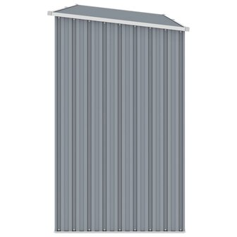 Brandhoutschuur 245x98x159 cm gegalvaniseerd staal grijs 3