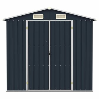 Tuinschuur 205x129x183 cm gegalvaniseerd staal antraciet  3