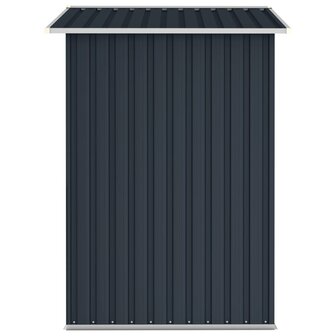 Tuinschuur 205x129x183 cm gegalvaniseerd staal antraciet  4